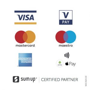 Credit and Debit cards accepted logo